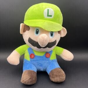 Luigi Super Mario Plush 8” With Plastic Suction Cup No Tags